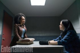 The Defenders (2017( From left to right, Simone Missick (Misty Knight) and Krysten Ritter (as Jessica Jones). Season 1, Episode 2